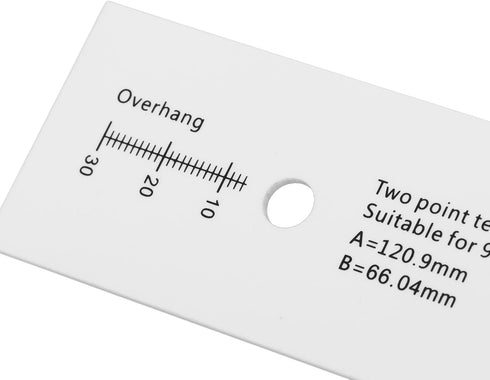 Hilitand Turntable Cartridge Alignment Protractor Tool, Acrylic LP Phono Ruler for Measuring & Balancing