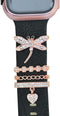 Women Watch Band Charms, Diamond Decorative Rings for Apple Watch Bands 49mm-38mm, Metal Jewelry Accessories
