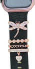 Women Watch Band Charms, Diamond Decorative Rings for Apple Watch Bands 49mm-38mm, Metal Jewelry Accessories