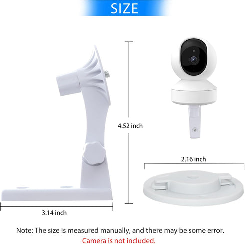2 Pack Wall Mount Compatible with Reolink E1/E1 Pro Camera, 360 Degree Adjustable Bracket for Indoor Outdoor Mounting