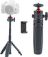 Generic 3-in-1 1/4 Mini Tripod Selfie Stick Extension Pole with Phone Clamp - Aluminum Vlogging Stand for Smartphone