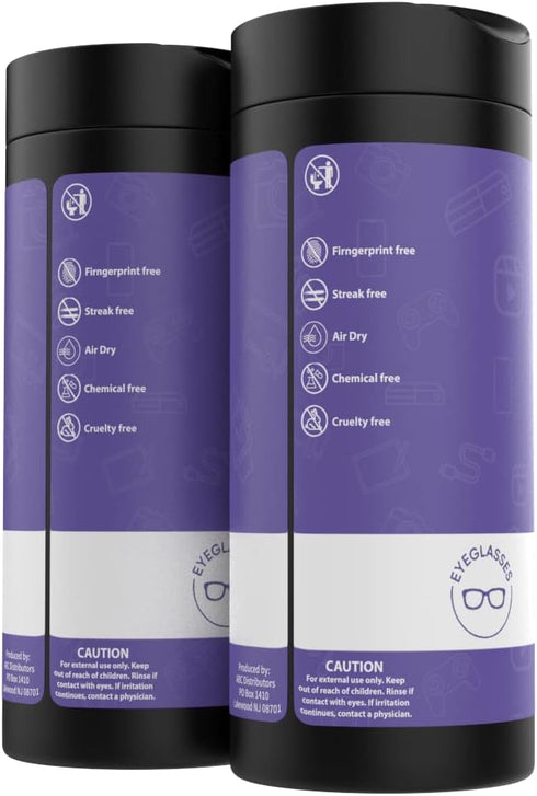 Screen Cleaner Wipes: Electronic Wipes for Screens - Computer, Phone, TV, Monitor Cleaning - Tech Wipes & Microfiber