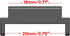 Watch Strap Connector Lugs Adapter, Quick Release Metal Link Attachment for 18mm-20mm Bracelet Watchband