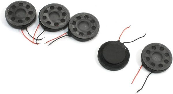 uxcell 5pcs 1W 8 Ohm Magnet Loud Speaker Horn Amplifier - 20mm