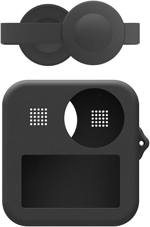 PU454B Silicone Protective Case with Lens Cover for Camera Body