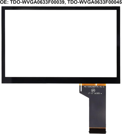 Car LCD Touch Screen Digitizer, Durable Replacement for MIB TDO-WVGA0633F00045 for Automobile