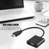 Zuya 1080P HDMI to VGA Adapter,Gold-Plated HDMI to VGA Adapter Converter Full HD External Video Card Multi Monitor
