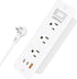 HOPOW Recessed Power Strip 5 FT Recessed Outlet, Flush Mount Furniture Outlet with