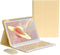 iPad Pro 11 inch M4 Keyboard Case with Mouse, Magnetically Detachable Color Keyboard Case, Yellow