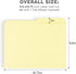 Lineco Archival Legal Size File Folders, Organize Important Documents, 9.5" x 14.75" with 1/2-Cut Tab
