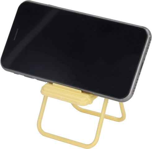 Pilipane 12x7cm 30 Mini Chair Shape Cell Phone Stand Cute Candy Color Foldable Mobile Phone Holder for Desk Tablet