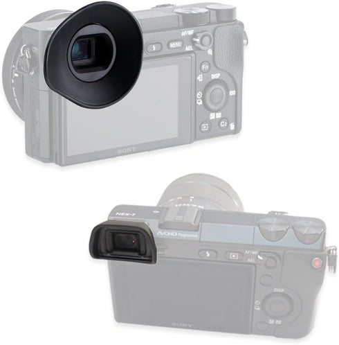 2 FDA-EP10 A6300 A6100 A6000, 360 JJC Types Viewfinder Eyecup Eyepiece for Sony Rotatable Oval Design + Original