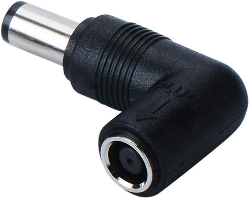 7.4mm x 7.4mm Right Angle 90-Degree Power Adapter Connector - Converter for HP Pavilion, Probook, Elitebook, Dell