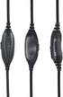 Walkie Talkie Earmuffs, Tactical Boom Microphone Ptt Mic Earpiece, Noise Canceling Over Ear Headset for Midland 2 Pin