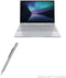 BoxWave FineTouch Stylus Pen for BMAX MaxBook Y13 - Super Precise Metallic Silver Capacitive Stylus