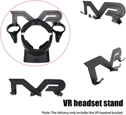 CALIDAKA VR Headset Stand - Black Portable Electronic Device Stand, Compatible with Headphones