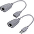 USB to Cat5 Adapter, USB Extender Ethernet Up to 164ft/50m, Supports USB1.1 Protocol, Compatible with USB2.0