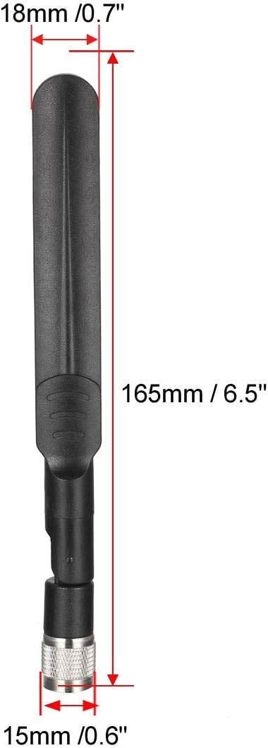 uxcell 5dBi GSM LTE Antenna, High Gain 3G 4G TNC Male Connector Direction Foldable Paddle Type 780-960/1710-2700MHz