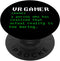 VR Gamer Definition Funny Virtual Reality Gaming PopSockets Swappable PopGrip