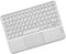 Wireless Keyboard with Touchpad - Ultra-Slim Portable Rechargeable Bluetooth Keyboard for iPad/iPad Pro (White)