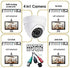 Real HD 5MP Full Color Night Vision Dome CCTV Security Camera, 65ft Night Vision, Outdoor, Full Metal