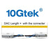 SFP+ DAC Twinax Cable, Passive, 1 Meter (3.3ft), Compatible with Dell Force 10 CBL-10GSFP-DAC-1M