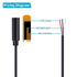 Fancasee 10 Pack Replacement 3.5mm Female Jack to Bare Wire Open End TRS Audio Cable for Headphone Cable Repair
