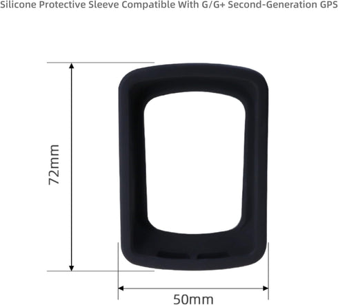 Bike GPS Computer Case Compatible with X oss Soft Silicone Case for G+ Wireless GPS Speedometer Protective Waterproof Cover,Black