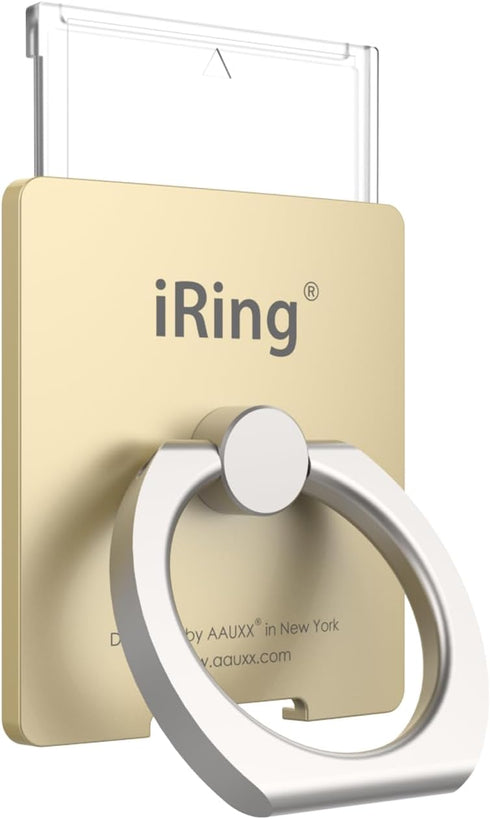 iRing Link, Made in Korea, Wireless Charging Friendly Phone Holder - Cell Phone Ring Grip Compatible with iPhone, Galaxy