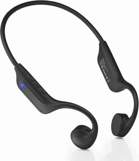Vonlaxi Bone Conduction Headphones Open Ear, 3 EQ Modes Bluetooth 6.0 with Mic,