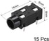 uxcell 3.5 mm Audio Jack Connector PCB Mount Female Socket 3Pin PJ-320, 15pcs