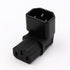 WYMECT C14 C13 90 2 Pack IEC to Power Adapter PDU Plug/Socket Up Degree for LCD Wall Mount TV