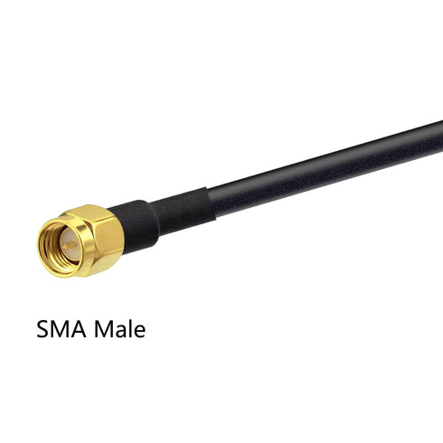 SMA Antenna Extension Cable SMA Male to SMA Male Pigtail Cable WLAN Antenna Cable RG58 3ft/1M for WiFi Wireless Network 2G 3G 4G Antenna Router GSM Bluetooth WLAN LAN