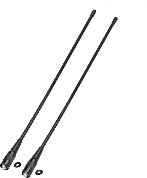 BINGFU Dual Band VHF UHF 136-174MHz 400-470MHz Ham Radio Antenna 2-Pack Walkie Talkie