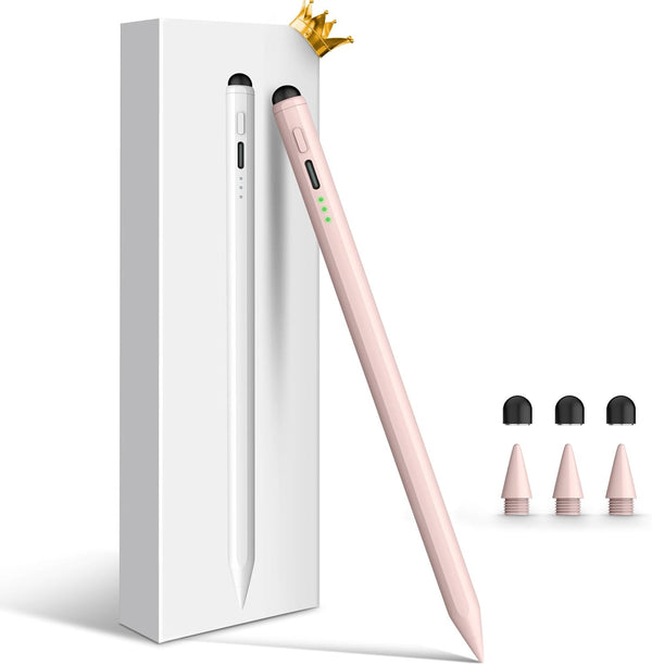 STYLUSHOME Stylus Pen for iPad, Dual-Tip 13 mins Fast Charge Pencil for Apple,