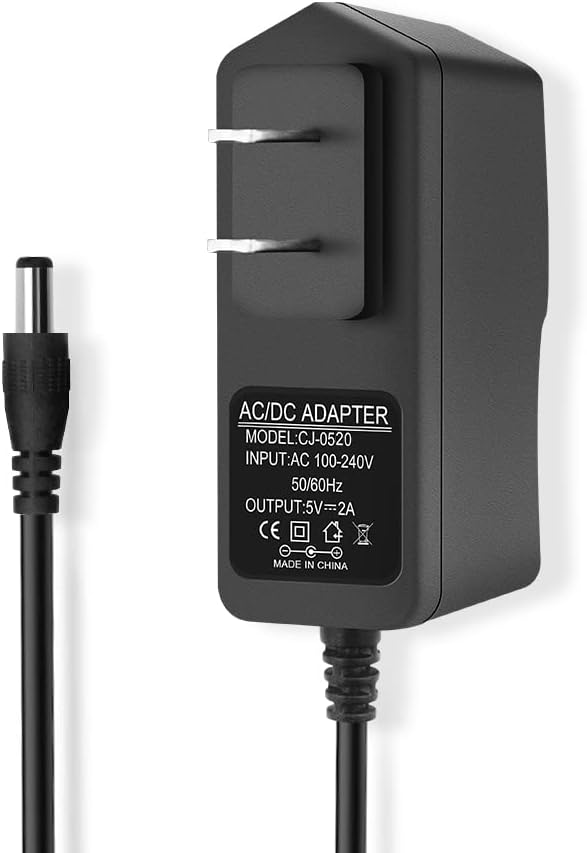 5V 2A Power Supply, 2000mA 5V AC Adapter 100-240V for Baby Monitor, Bluetooth Speaker, LED Pixel Light