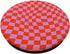 Classic Wavy Checkered Pink Red Checkerboard PopSockets Standard PopGrip
