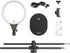 ULANZI Overhead Phone Mount with 10" Selfie Ring Light, Tabletop Light Stand with 360° Shooting Arm for Video Recording