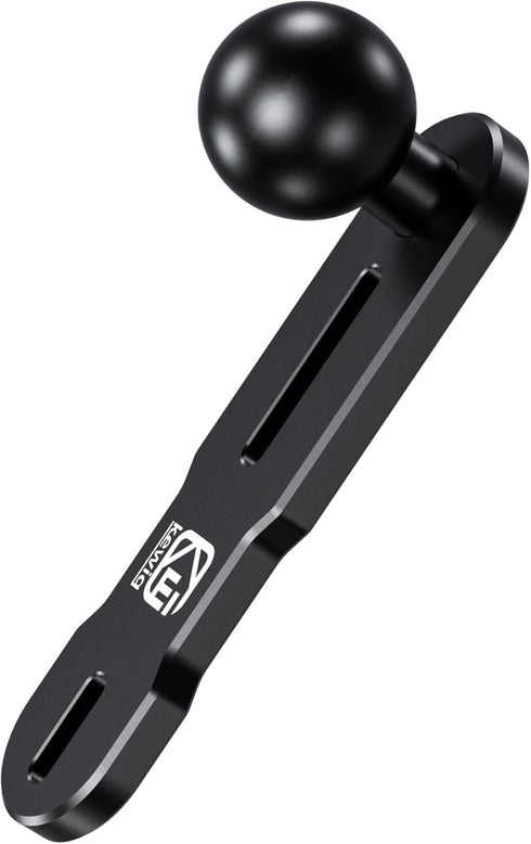 BRCOVAN Aluminum Alloy Mount Base with 1'' TPU Ball Compatible with RAM Mounts B Size 1 Inch Ball Double Socket Arm