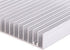 Aluminum Heat Sink 100x100x18mm - 16 Fins for Transistor Semiconductor Devices Cooling