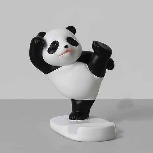 Generic Setup Cartoon Panda Stand - Adorable Mobile Prop Base, Secure Anti-Slide Device Mount, Charming Desk Ornament