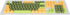 107 Keys Keycaps, Three Color Translucent Characters Arc Layout Mechanical Keyboard Ergonomic Keycaps (Dark Green)