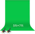 EMART 5x7ft Green Screen Backdrop, Polyester Wrinkle-Resistant Curtain Fabric, Chroma-Key greenscreen Cloth Sheet
