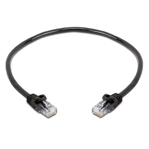 Cmple 5 Pack Cat6 Ethernet Cable, 1.5 ft, High Speed Internet Network Cord, Black