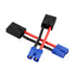 3pcs Compatible with TRX Female to EC3 Male Connector Adapter - 14awg 5cm/2inch Wire (BDHI-07)