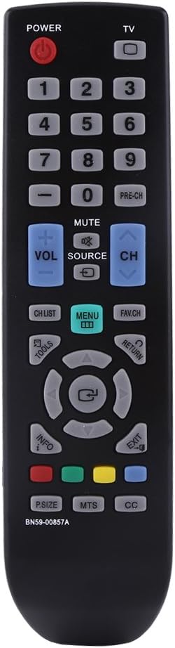 Replacement Remote Control for Samsung TV Models BN59-00857A / BN59-00865A / BN59-00942A - No Programming Required