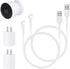 2 Pack 10ft/3m Power Cable Compatible with Google Nest Cam Outdoor or Indoor, Weatherproof Outdoor Power Cord with USB