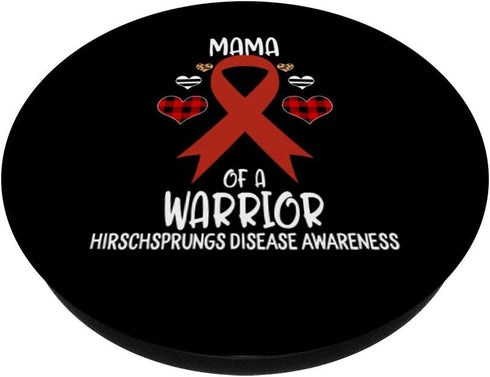 Hirschsprungs Disease Awareness Mama Of A Warrior Mom PopSockets Swappable PopGrip