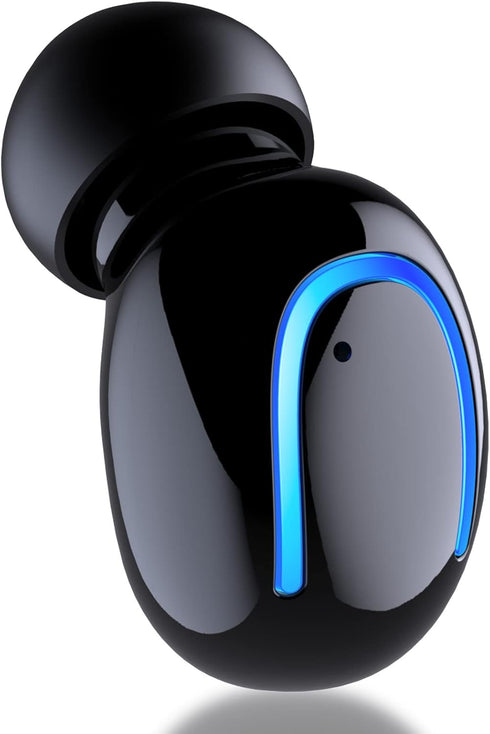 Mini Bluetooth Single Earbud - Small Wireless Invisible Headphones with 6-Hour Playtime for iPhone, Android, PC, TV,