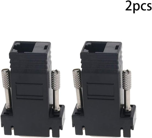 Fielect 2Pcs DB15 to RJ45 Adapter, VGA Extender Ethernet Adapter, Male-to-Female